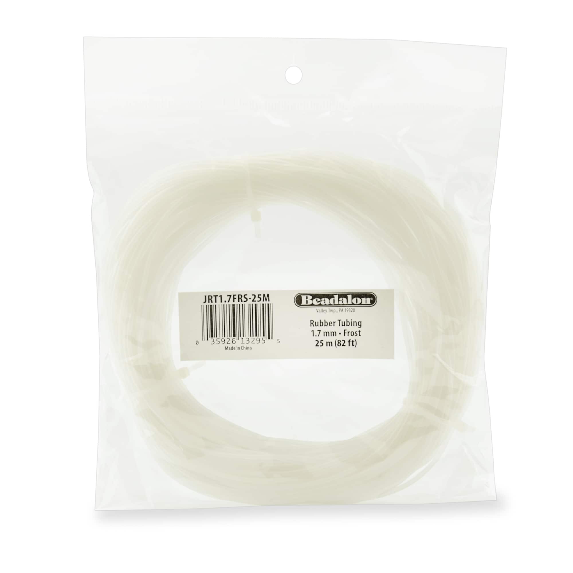 Beadalon® 1.7mm Frost Rubber Tubing, 25m
